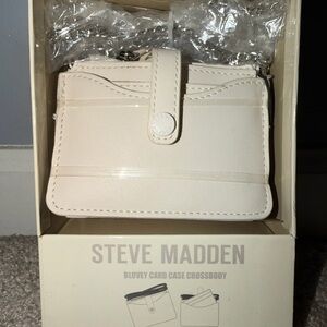 Steve Madden Cream Card Case Crossbody Bag